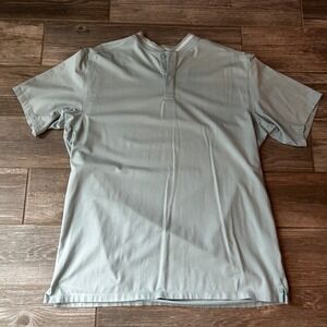 RADMOR Mens Golf Polo Shirt‎ Size XXL Light Blue Short Sleeve Henley